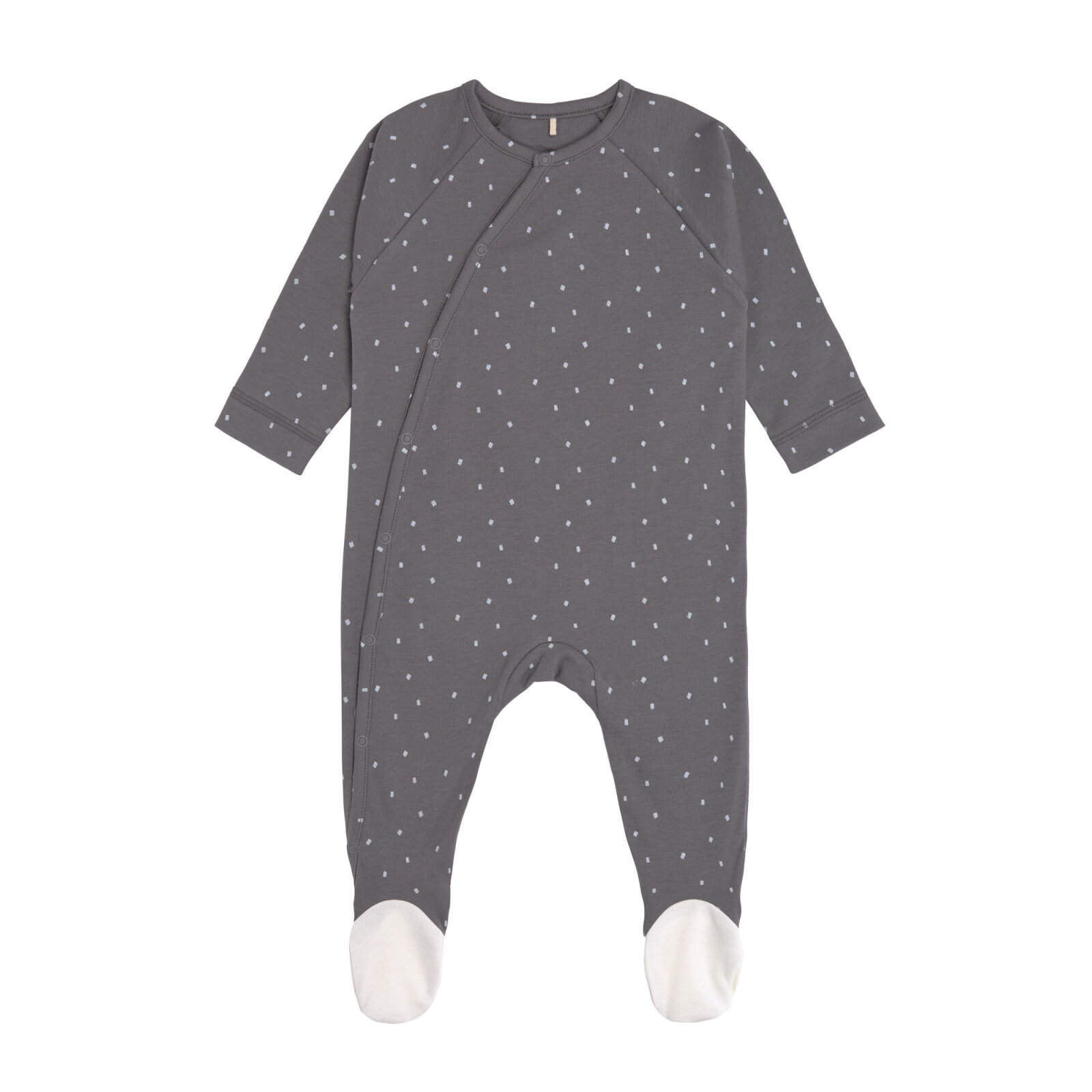 Bild von Lässig - Baby Schlafanzug mit Füßen GOTS - Pyjama Cozy Colors, Spots anthracite Gr. 50-56 (A)