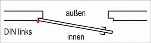 Bild von Sicherh.-Winkelschließbl.312, L.500mm S.3mm STA messing pol.DIN L ASSA ABLOY