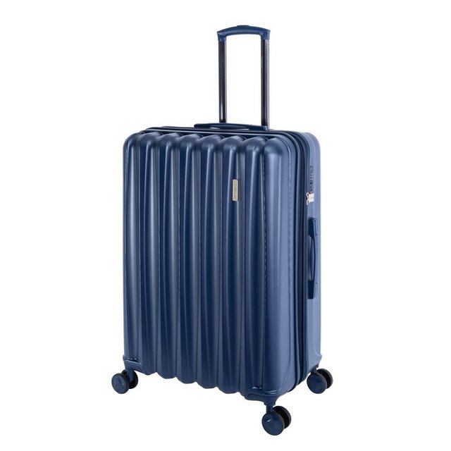 Bild von Travelhouse Hartschalen-Trolley Porto, 4 Rollen, Dehnfalte +15% Volumen, robuste Reißverschlüsse, große Rollen