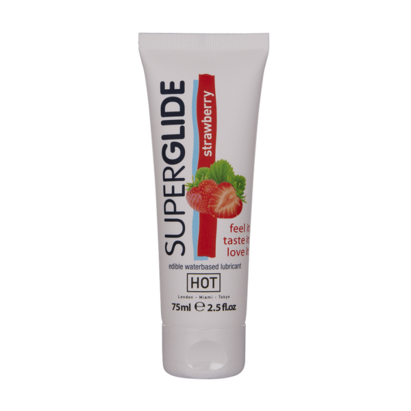 Bild von Superglide - Edible Waterbased Lubricant - Strawberry - 3 fl oz / 75 ml