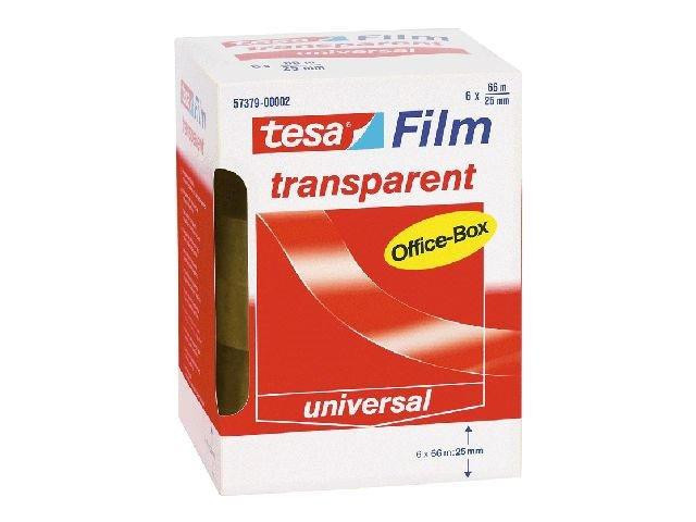 Bild von Klebefilm tesafilm transparent 6 Stück Bandgröße (L x B): 66 m x 25 mm