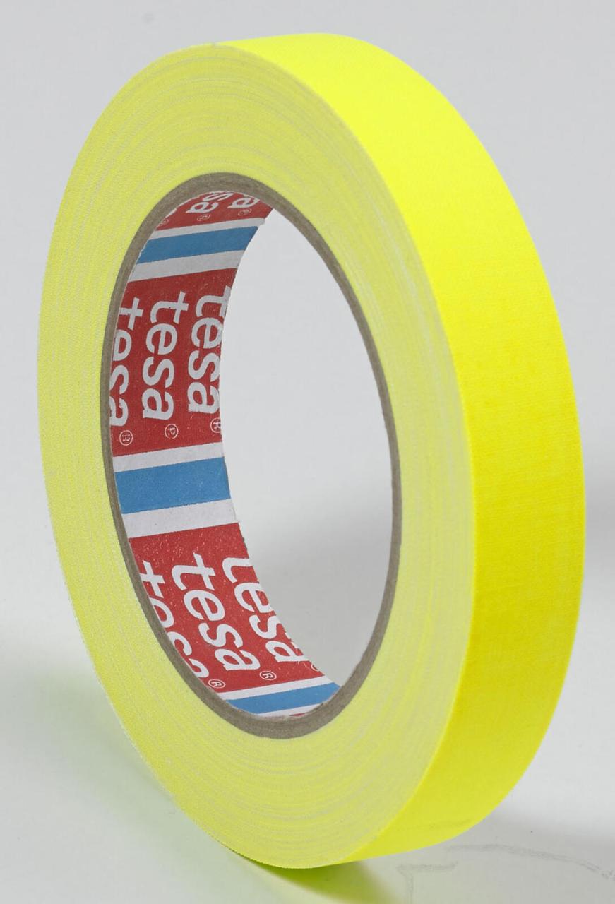 Bild von Tesa 04671-00050-10 Gewebeklebeband tesaband® 4671 Neongelb (L x B) 25m x 19mm 1St.
