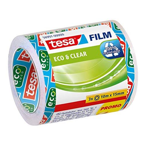 Bild von 3er Sparpack Tesa "Eco & Clear" 15 mm x 10 m