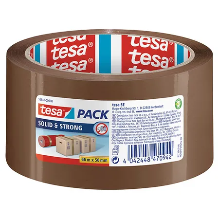 Bild von tesa pack Solid & Strong 58641-00000-00 Packband Braun (L x B) 66 m x 50 mm 1 Rolle(n) (58641-00000-00)
