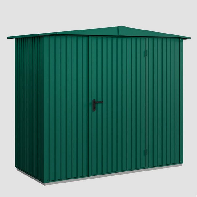 Bild von EcoStar Gerätehaus 'Elegant-S Typ 1' moosgrün 238 x 107,8 cm, mit Einzeltür