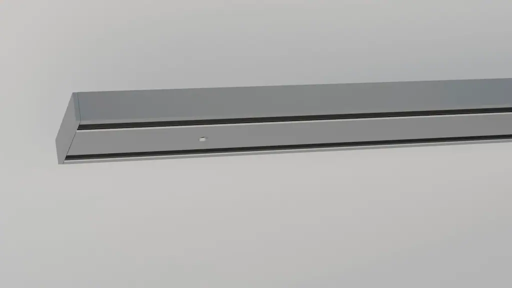 Bild von Schienensystem INDEKO "Objektschiene", silber (silberfarben), L:240cm, Aluminium, Kunststoff, Gardinenstangen, Innenlauf Gardinenschiene, Komplett-Set inkl. Gleitern&Montagematerial