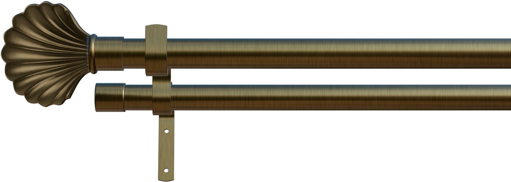Bild von Gardinenstange INDEKO "Volterra", gold (altmessingfarben), L:380cm Ø:16mm, Eisen, Gardinenstangen