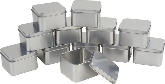 Bild von VBS Metalldosen / Seifendosen "Quadratisch", 12 Stück