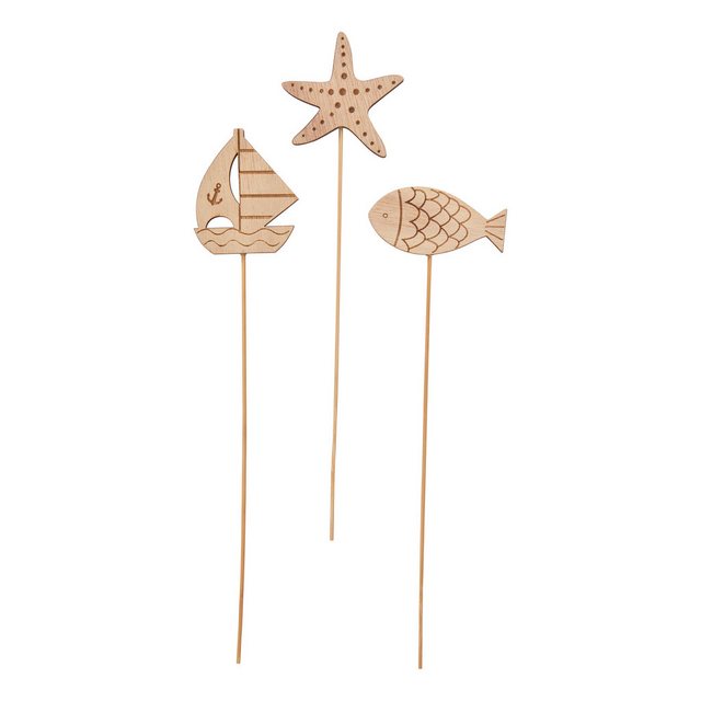 Bild von VBS Gartenstecker Holzstecker Maritim 3er-Set