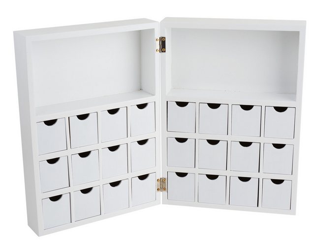 Bild von VBS Aufbewahrungsbox Klappschränkchen (25 St), 21,5 cm x 9 cm x 30 cm