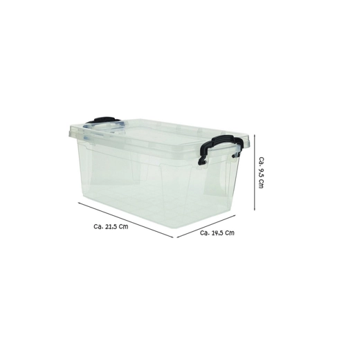 Bild von Centi Aufbewahrungsbox Klarsichtbox mit Deckel 1,75l