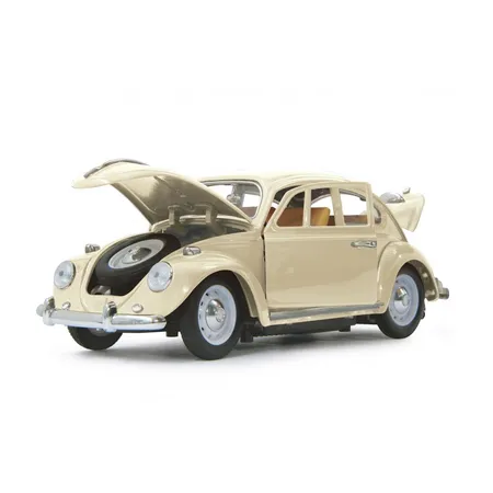 Bild von JAMARA 405111 - VW Käfer 1:18 RC Diecast Creme weiß 40MHz - Kultfahrzeug mit Gummi-Bereifung, öffnen von Türen, Motorhaube und Kofferraum, perfekt nachgebildete Details, hochwertige Verarbeitung