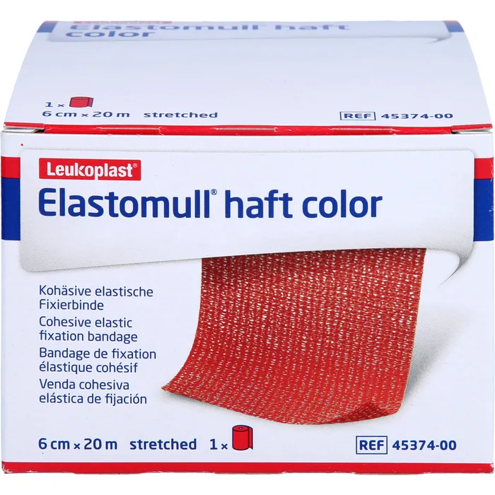 Bild von Elastomull Haft Color 20mx6cm Rot Fixierbinde - Zur Wundversorgung