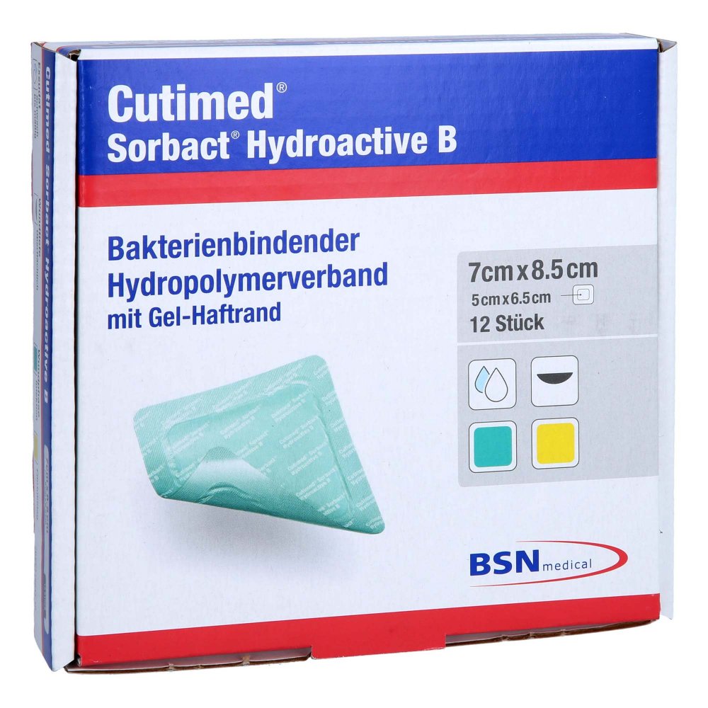 Bild von Cutimed Sorbact Hydroactive B Gel-V.7x8 - Zur Wundversorgung