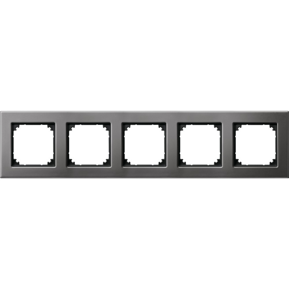 Bild von Merten, Zubehör Schalterprogramm, Rahmen 5f rhod-gr mt M-PLAN Metall 475514