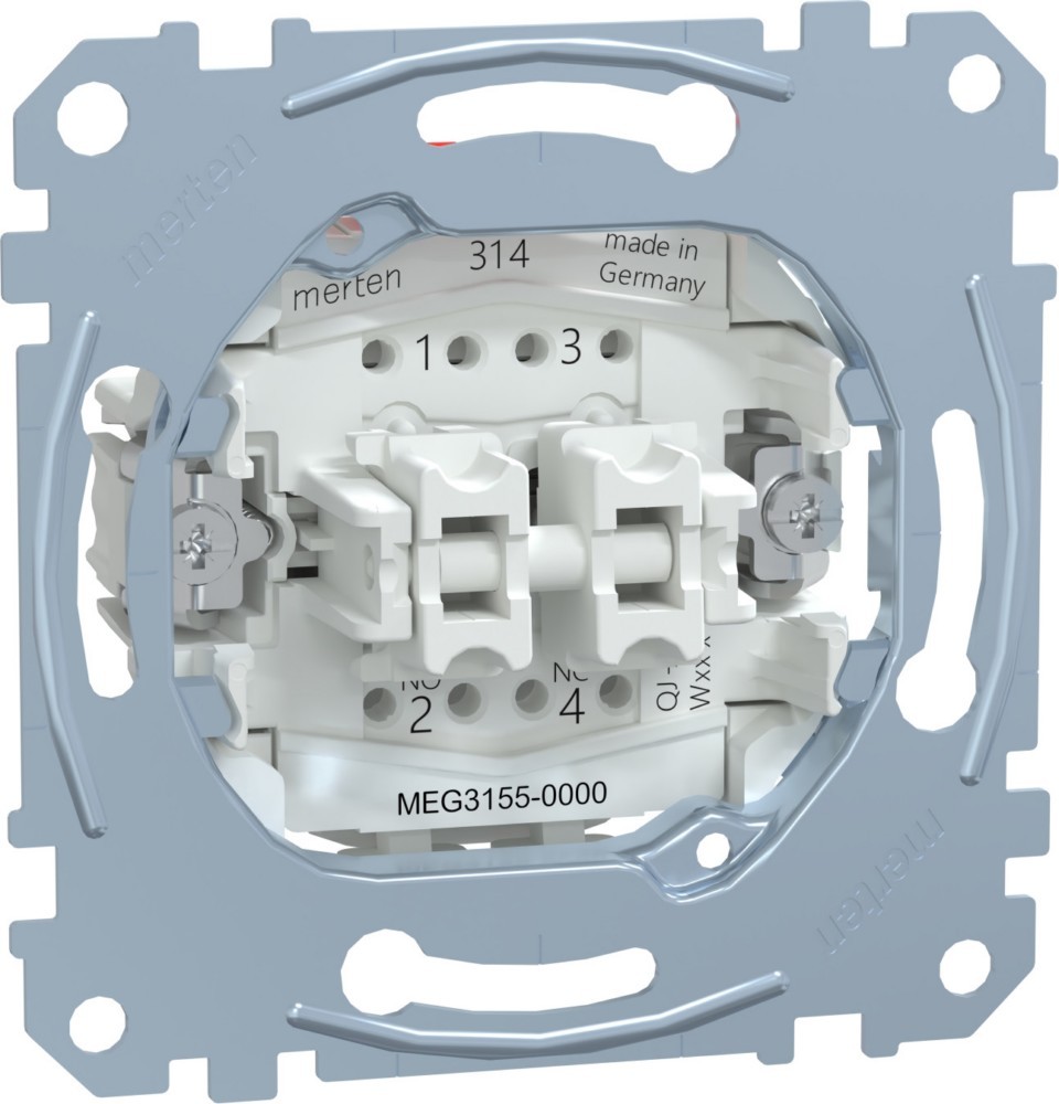 Bild von MERTEN Doppeltaster-Einsatz MEG3155-0000 10A AC 250V MEG3155-0000 MEG3155-0000 (MEG3155-0000)
