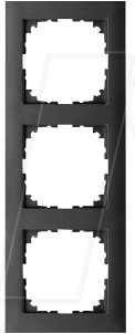 Bild von EL MPU 4030-3614 - M-PURE, Rahmen, 3-fach, anthrazit, edelmatt