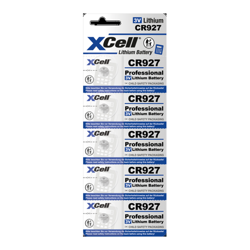 Bild von XCell CR927 5X - Lithium-Knopfzelle für verschiedene Geräte