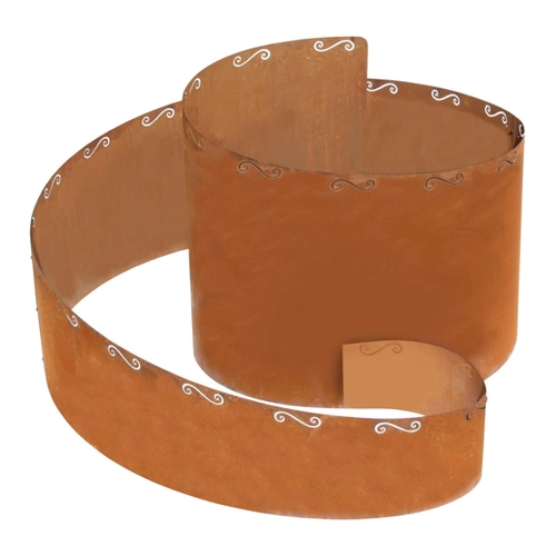 Bild von bellissa Kräuterspirale Corten Kräuterschnecke Kräuterbeet günstig