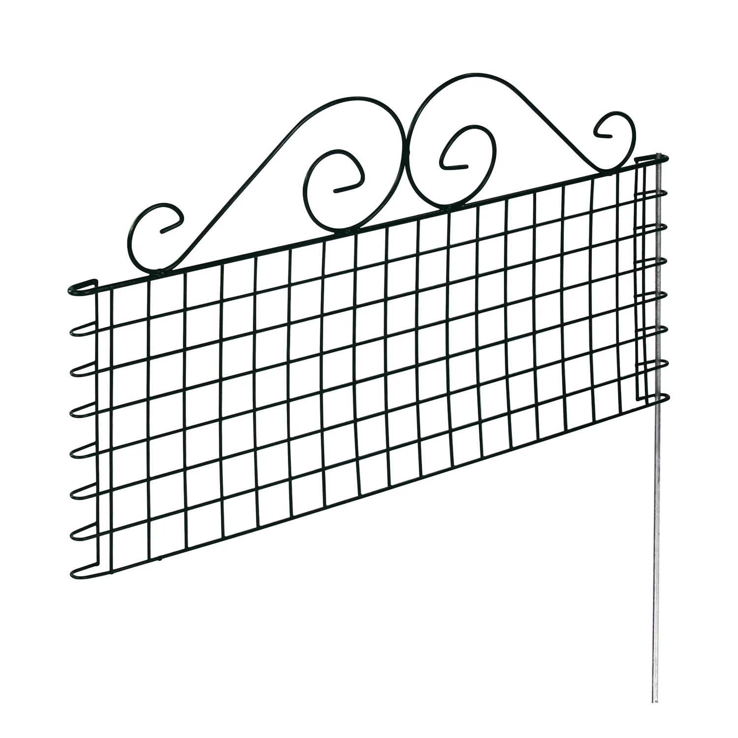 Bild von bellissa Rabattenzaun Ambiente mit Schnörkel 76x44 cm