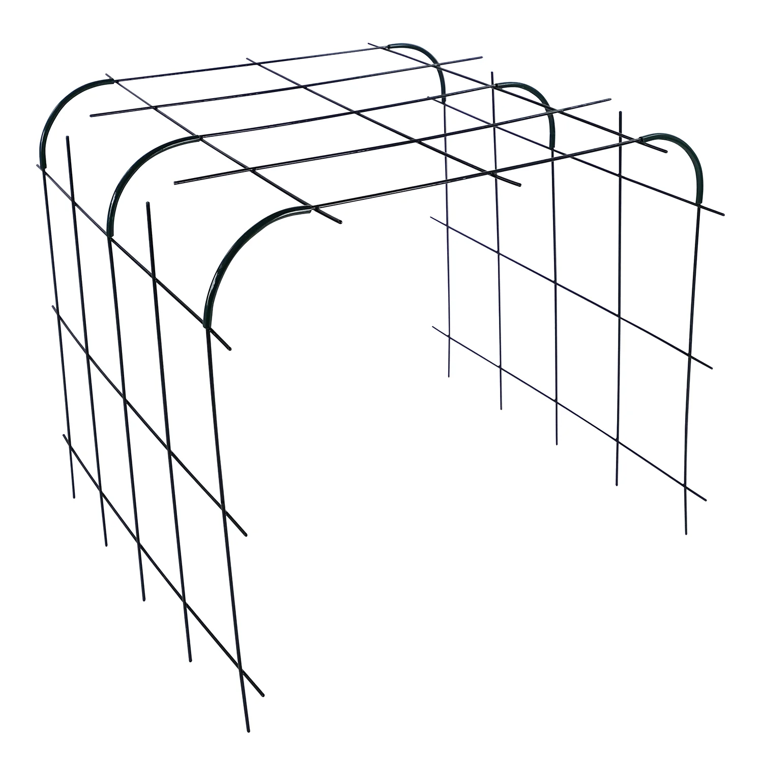 Bild von bellissa Rankhilfe Andybell M Set: 3x Rankgitter Andybell M & 6 Rankgitter Verbinder Andybell 90°; L 70 x B 73 x H 70 cm, Pulver besch. grün, 4 mm
