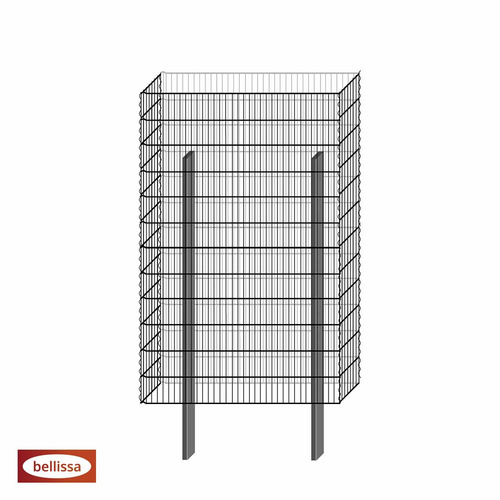 Bild von BELLISSA Gabione »Limes Pico«, BxHxL: 23 x 180 x 115 cm, Stahl - silberfarben