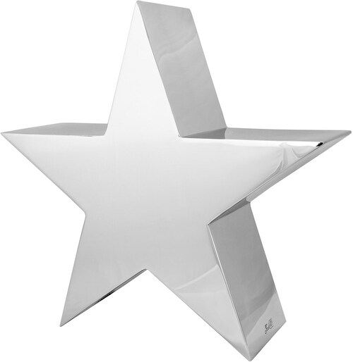 Bild von Fink Dekoobjekt REVA Stern - silberfarben - Edelstahl, poliert - H. 88cm x B. 88cm (1 St., Himmelsform - Zackenmotiv), Leuchtstern Sterndekor: Strahlende Sternfigur mit Sternsymbol Design