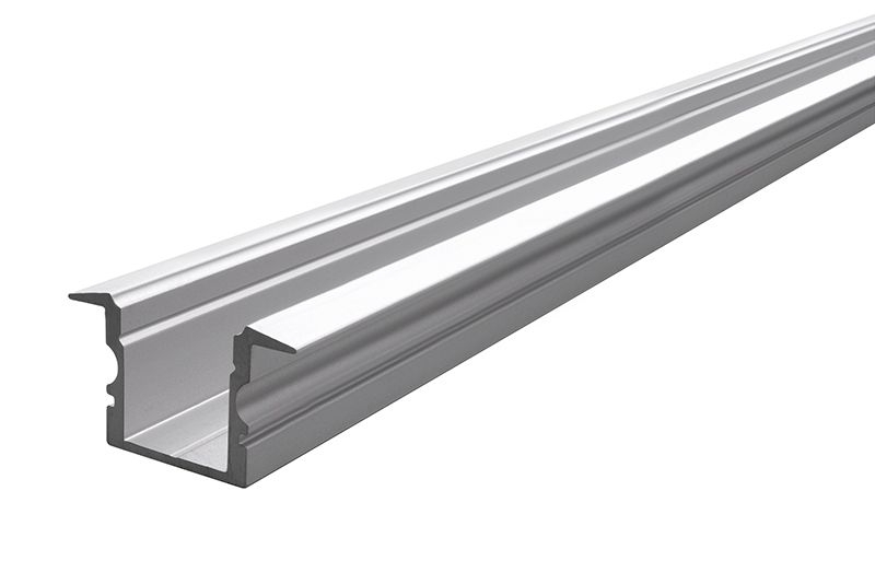 Bild von Reprofil ET-02-10 hohes T-Profil für 10-11,3 mm LED Stripes, eloxiert, 2000 mm, silber matt 975121