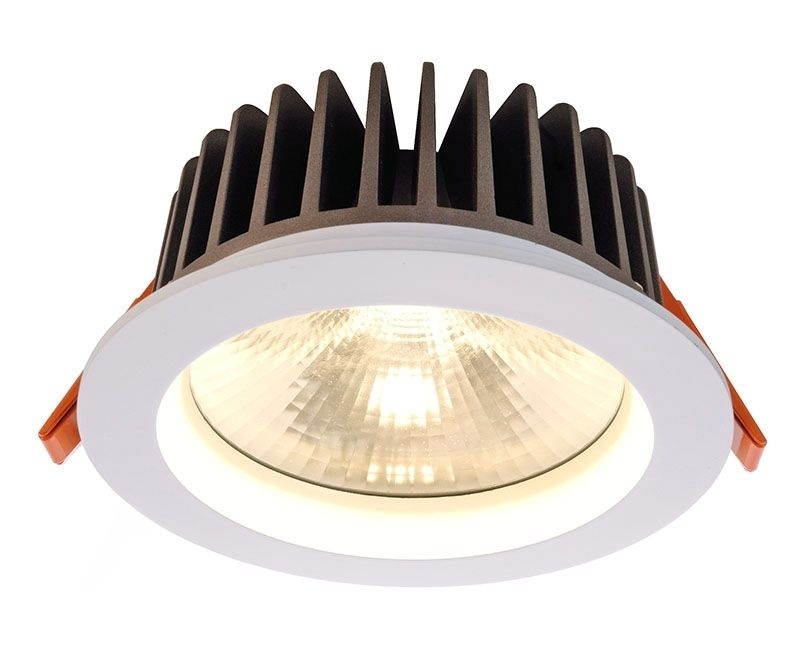 Bild von KapegoLED Deckeneinbauleuchte COB 130 rund, 18 W, stromkonstant, 34,8 V DC, 500mA, 3000 K, weiß 565180