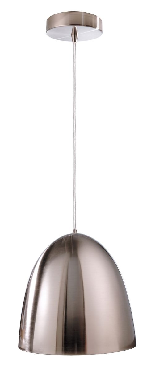 Bild von Deko-Light | Pendel-Leuchte Decken-Hänge-Lampe Metall silber rund Ø 30 cm E27 Sockel Retro-Fit | Bell