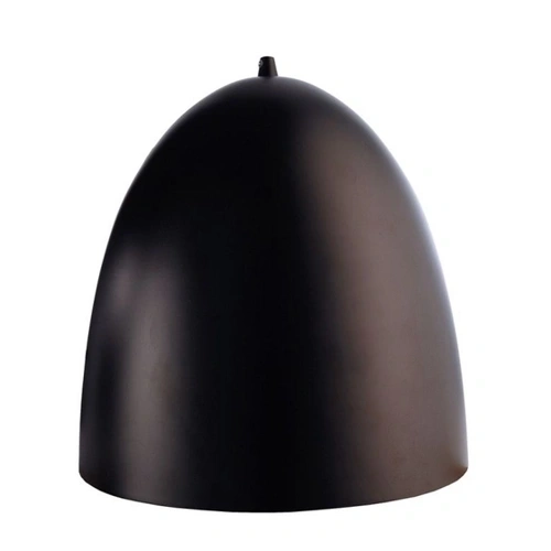 Bild von Geschmackvolle Pendelleuchte Bell aus Metall in schwarz