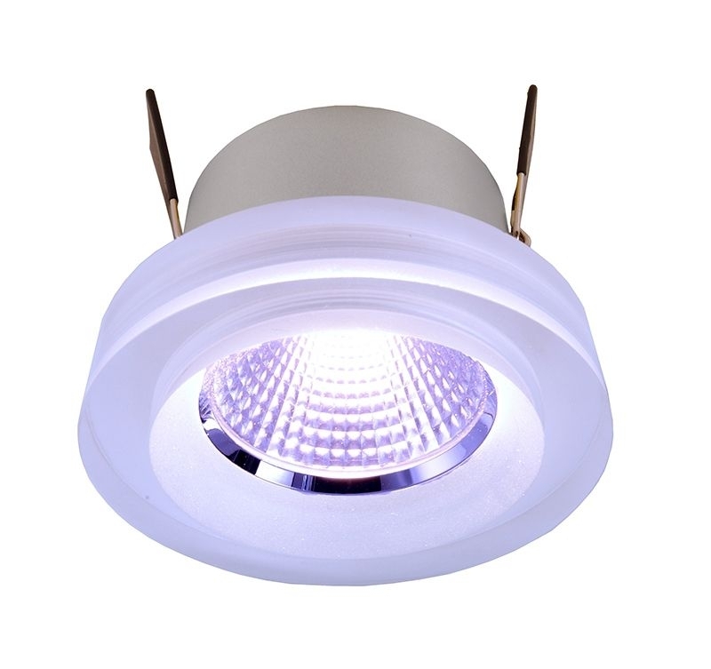 Bild von Deko Light 565197 COB 68 Acryl, 8 W, RGB, Silber LED-Einbauleuchte LED LED fest eingebaut 8.0W Silbe