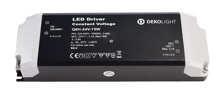 Bild von Deko-Light Netzgerät BASIC, CV, Q8H-24-75W, 220-240V AC/50-60Hz, 24V DC, 0-3100 mA