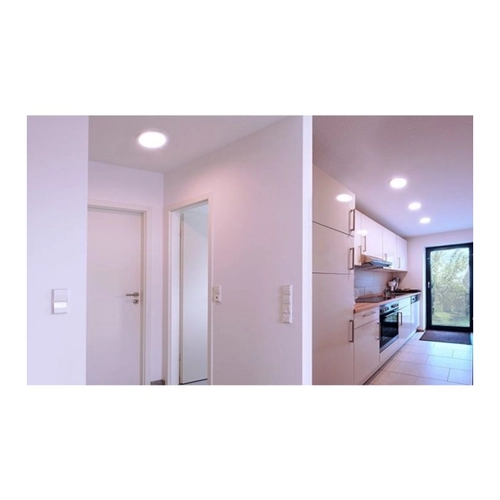 Bild von Schlichte LED Deckeneinbauleuchte Ø145mm weiß 2700K warmweiß