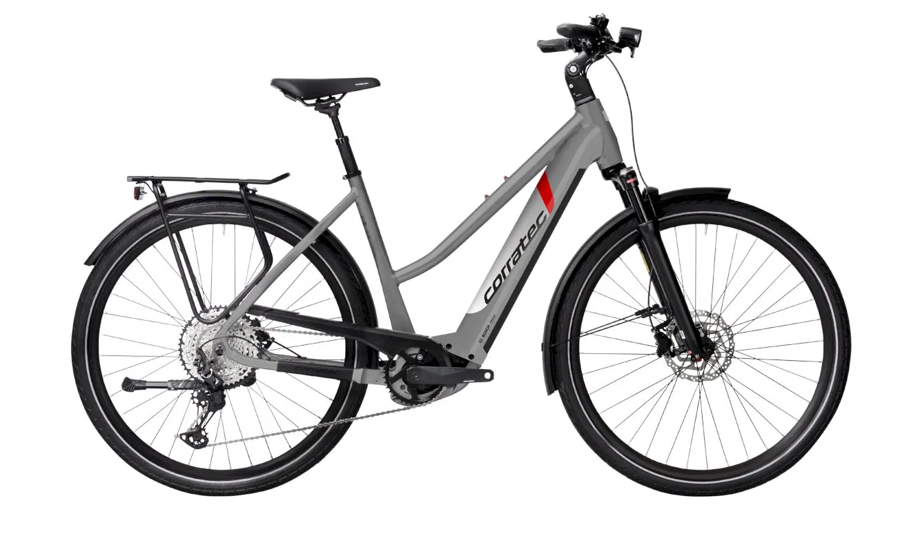 Bild von Corratec E-Power Sport 28 CX7 12S Sport Trapez Mettalic Gray/Red/Black 55 cm (28") 2022