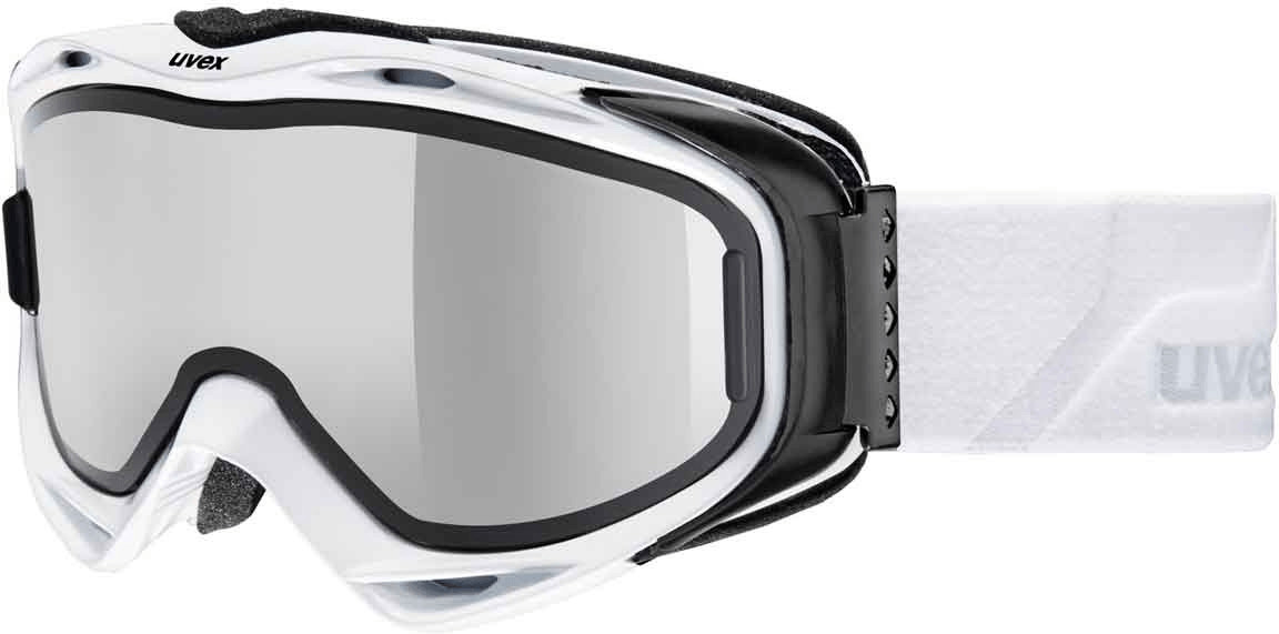 Bild von uvex g.gl 300 Take Off Polavision Brillenträgerskibrille (1226 weiß, mirror silver/polavision brown/clear (S1+S3))