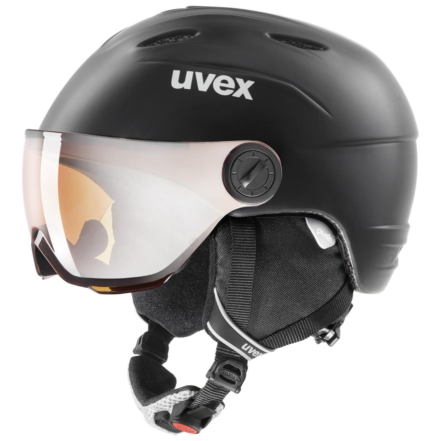Bild von uvex Junior Visor Pro Kinderskihelm (54-56 cm, 91 black mat)