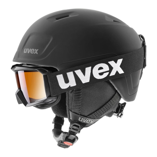 Bild von uvex Heyya Pro Kinder Skihelm Set (51-55 cm, 10 black matt)