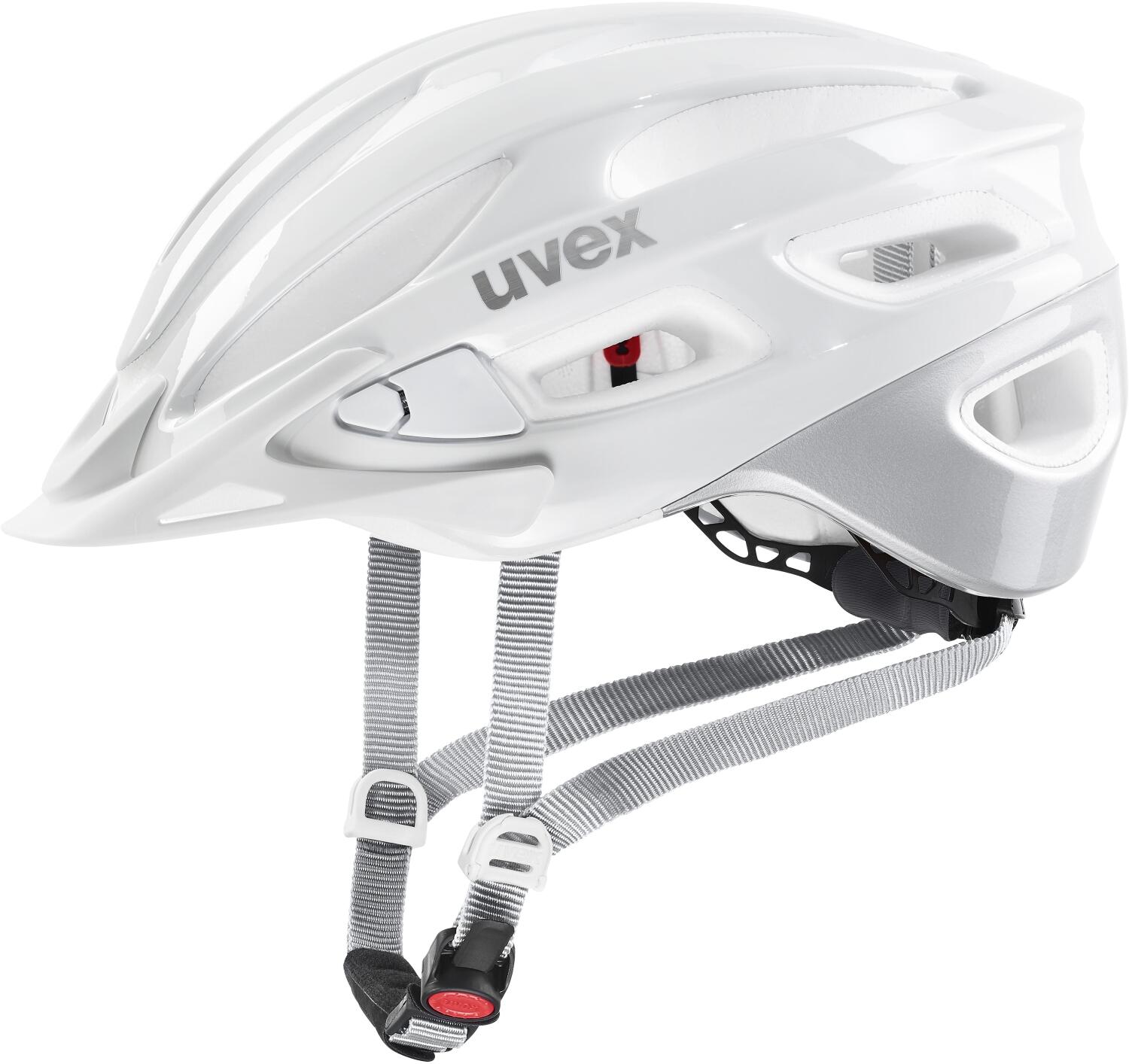 Bild von uvex true - leichter Allround-Helm für Damen - individuelle Größenanpassung - erweiterbar mit LED-Licht - white-silver - 52-55 cm