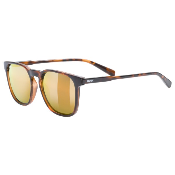 Bild von uvex LGL 49 P - Sonnenbrille für Damen und Herren - polarisiert - verspiegelt - havanna/gold - one size