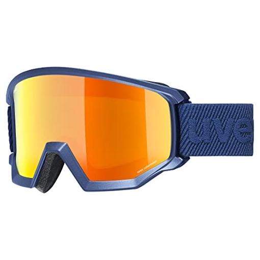 Bild von uvex Athletic CV Skibrille Brillenträger (4030 navy matt, mirror orange/colorvision green (S2))