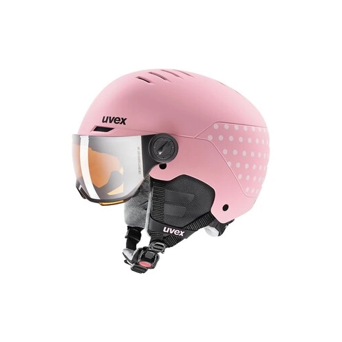 Bild von uvex Rocket Jr. Visor Kinderskihelm (51-55 cm, 70 rhino/blush matt)