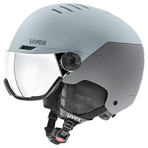 Bild von uvex Wanted Visor Skihelm (58-61 cm, 60 glacier/rhino matt)