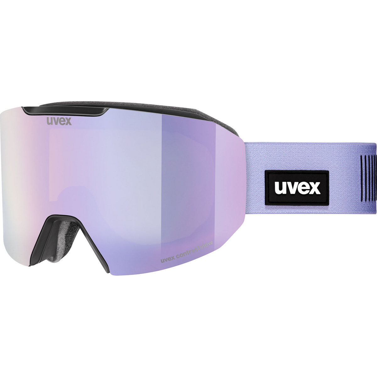 Bild von uvex Evidnt ATTRACT S black matt / mirror lavender + Ersatzscheibe