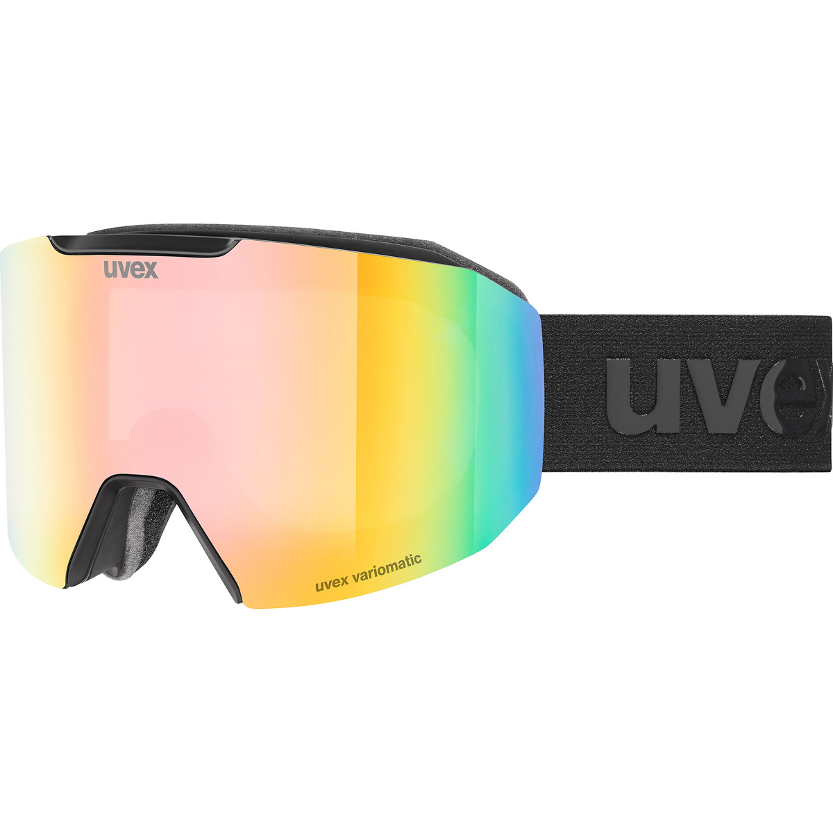 Bild von Uvex Evidnt ATTRACT V S black matt / mirror rainbow + Ersatzscheibe