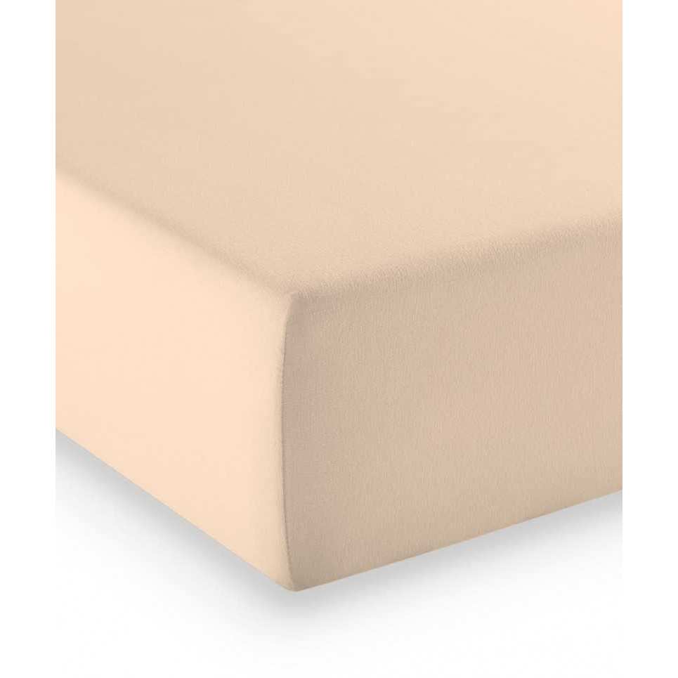 Bild von fleuresse Comfort Spannbettlaken (96 % Baumwolle, 4 % Elasthan), mit Rumdumgummizug, Ökotex Standard 100, für Matratzen bis 26 cm Höhe, 140 - 160 x 200 - 220 cm, natur