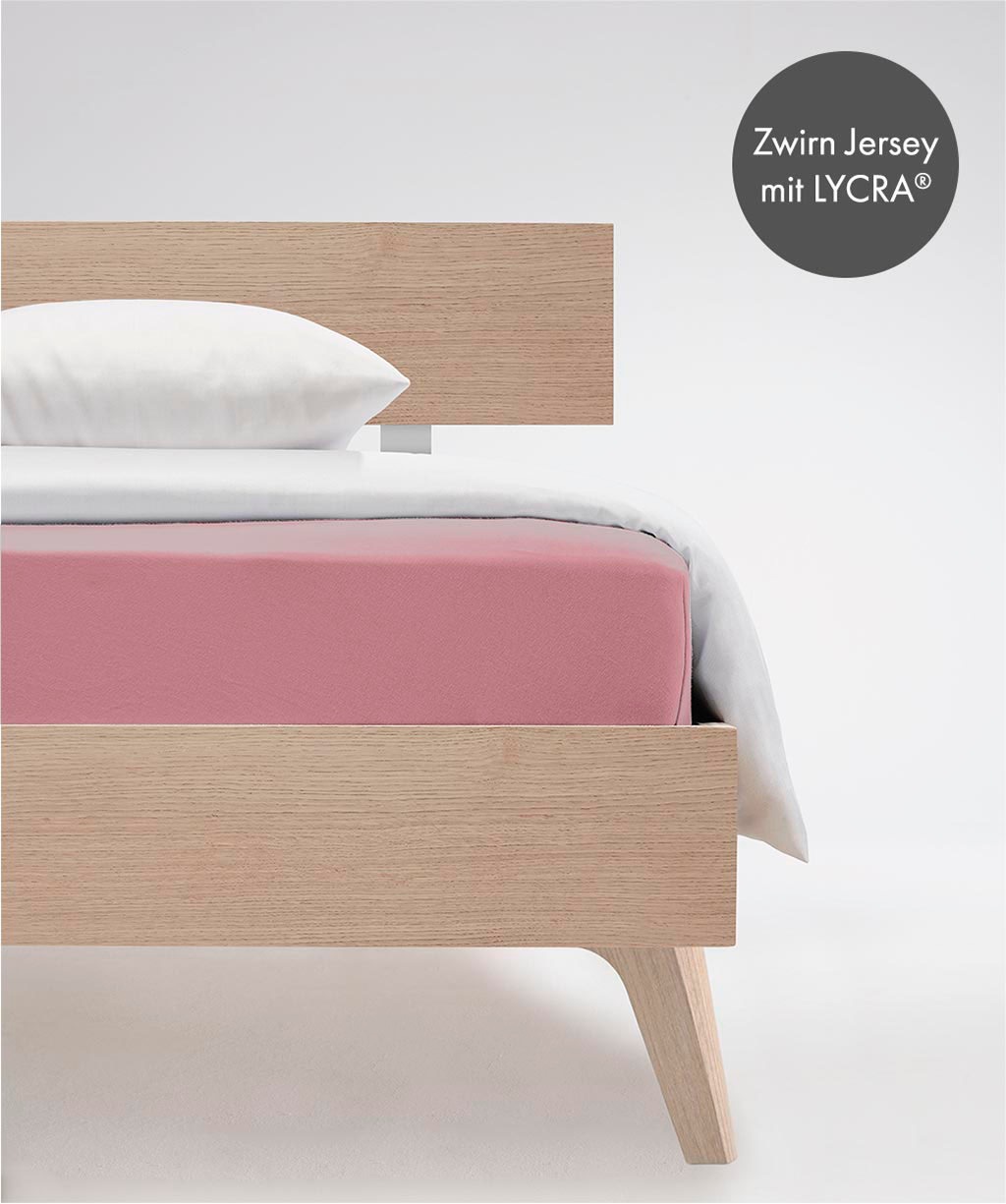 Bild von fleuresse Spannbettlaken Comfort in Gr. 90x200, 140x200 oder 180x200 cm, Mako-Jersey, Gummizug: rundum, (1 Stück), Baumwolle-Elasthan Laken, für Matratzen bis 23 cm Höhe