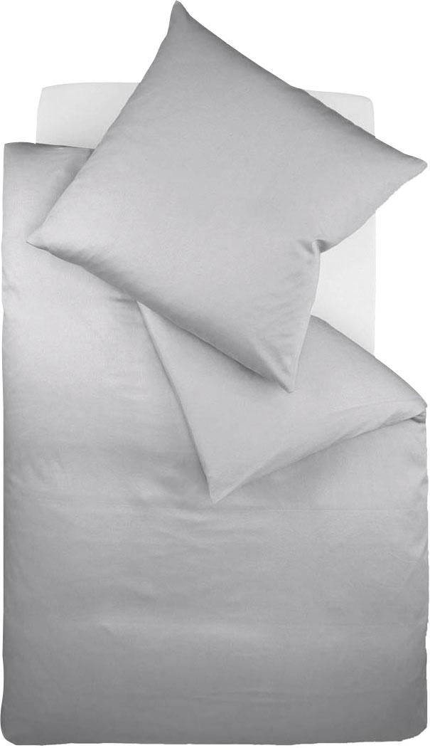 Bild von fleuresse Bettwäsche Colours, 100% Baumwolle, 3 teilig, Uni-Mako-Satin, superweich, atmungsaktiv, hochwertige Reißverschlüsse