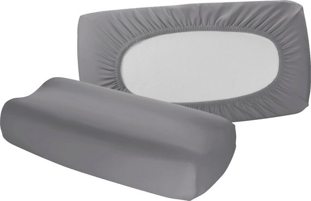 Bild von fleuresse Kissenbezug »Vital comfort«, (2 St.), Gesundheitskisssen, Ergokissen, Stützkissen, Obermaterial: 96% Baumwolle, 4% Elasthan LYCRA®, mit Gummizug