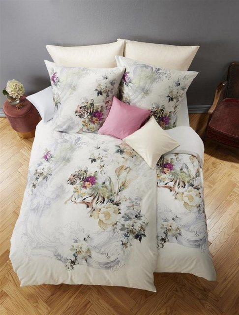 Bild von fleuresse Bettwäsche Fleuresse Mako-Satin Bettwäsche 155x220 Rosen Tiger Wildnis 114092-1, Mako-Satin, 2 teilig